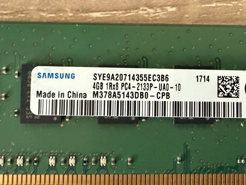 Оперативна пам’ять Samsung DDR4-2133P (2х4gb) 8гб