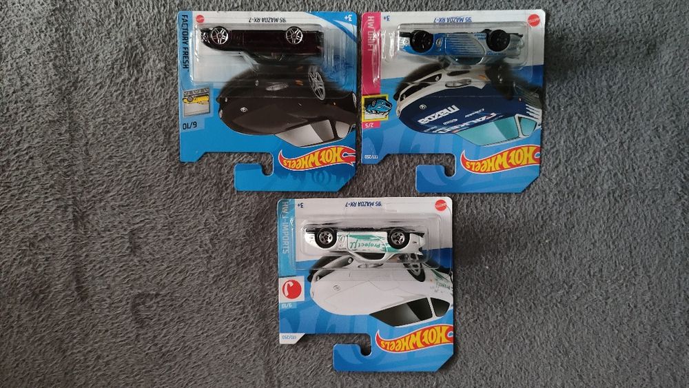 Hot Wheels 3x 95 Mazda Rx-7