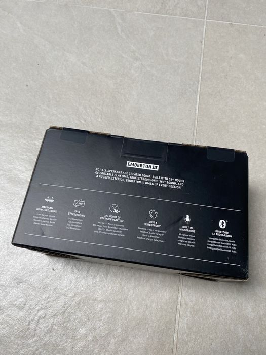Marshall embetron 3 głośnik bezprzewodowy przenośne Bluetooth