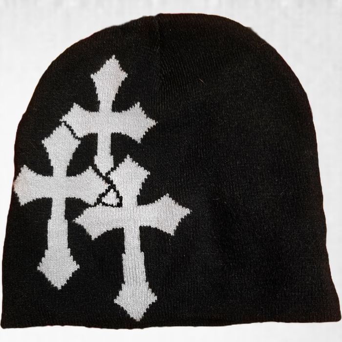 шапка з хрестами y2k sk8 goth emo punk