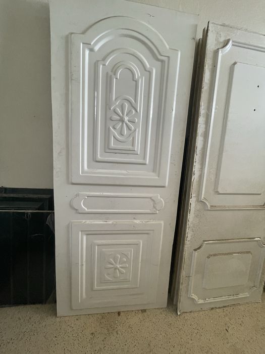 Paineis de portas de aluminio branco
