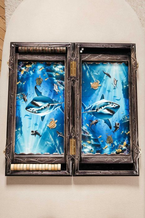 Шикарні нарди з плаваючими рибками і 3D картинкою