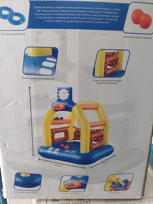 Zamek dmuchany koszykówka piłki gra U TIGERA sklep