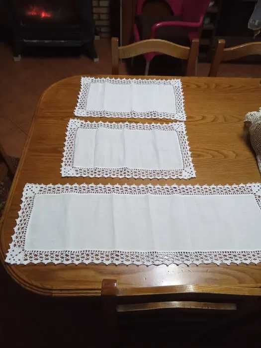 Panos de Renda feitos à mão