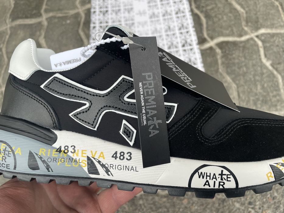 Чоловічі кросівки Premiata Mick 41-45 чорно-білі в наявності.