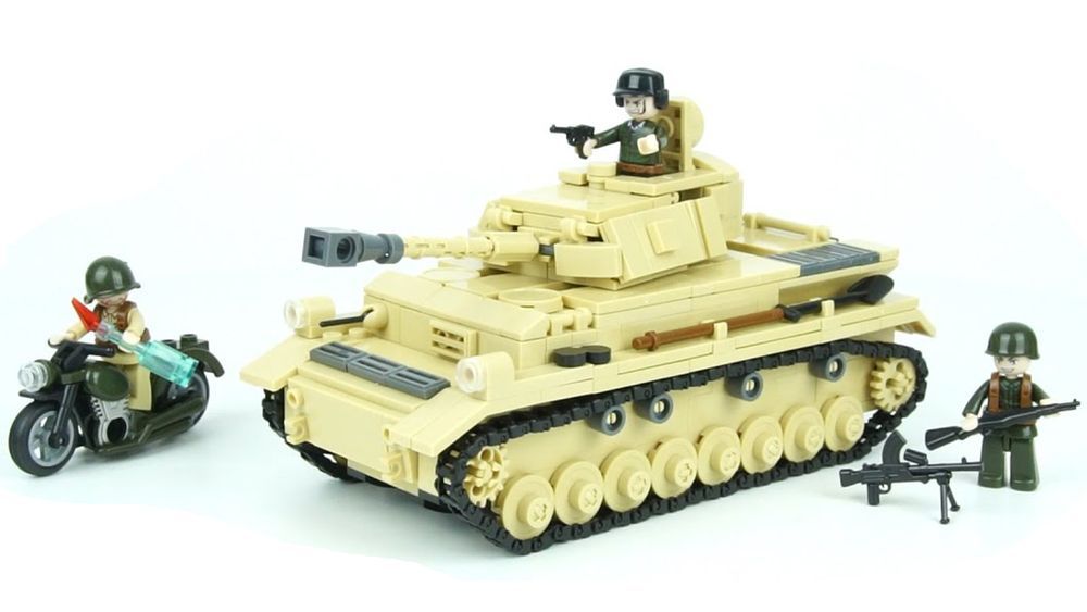 Klocki Wojsko Czołg Niemiecki Pzkpfw IV / Nashorn (2 w 1) 543el