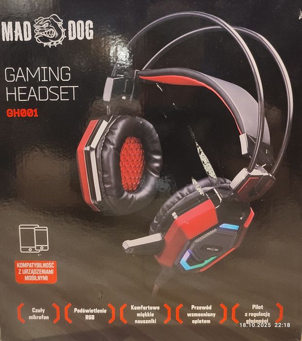 Słuchawki gamingowe Mad Dog GH001
