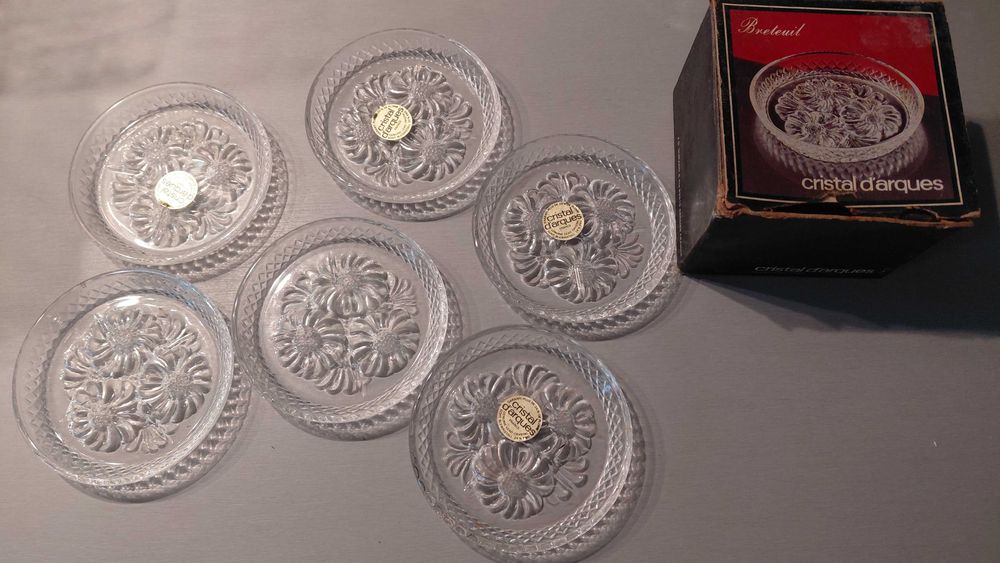 Bases para Copos conjunto de 6 da Marca Cristal D'Arques