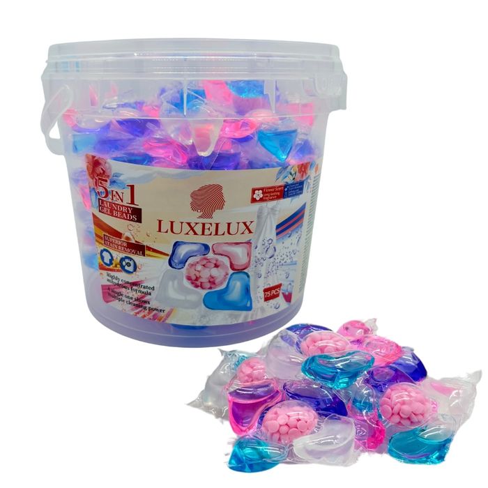 Kapsułki do Prania o Zapachu Kwiatowym 5w1 75szt. LUXELUX