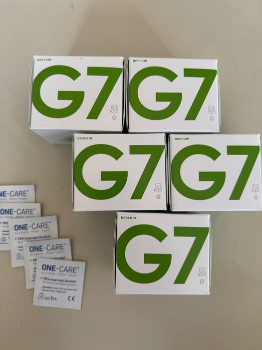 DexCom G-7 Nowe sensory z datą do 2027-05 Gazik gratis 5 szt