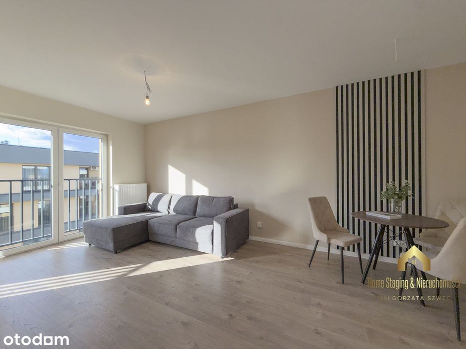 Nowe 2-pokojowe mieszkanie z balkonem i miejscem parkingowym. Bez PCC!