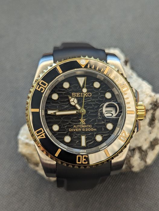 Seiko mod submariber bicolor guma/bransoleta