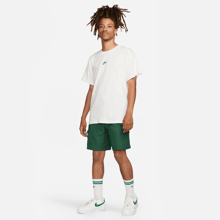 T-shirt luźny biały logo Nike L