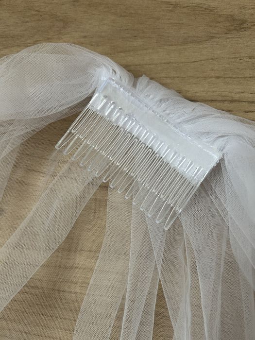 Welon ślubny biały 90cm