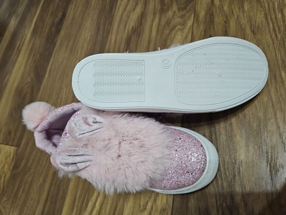 Buty 33 puder wiosenne brokat