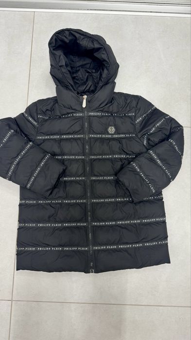 Куртка Philipp Plein Junior оригінал 10 років, чорна