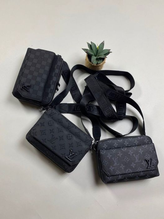 Сумка чоловіча Louis Vuitton, LV, луи витон, луї віттон. Мужская сумка через плече Луи Витон. Люкс якість. Производитель Турция