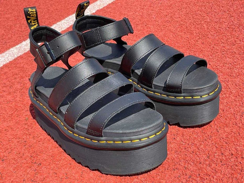 Идеал! Кожаные сандалии 40р Dr. Martens Blaire Quad 27296001 босоножки
