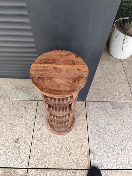 Móvel Vintage em Madeira para CDs / Apoio