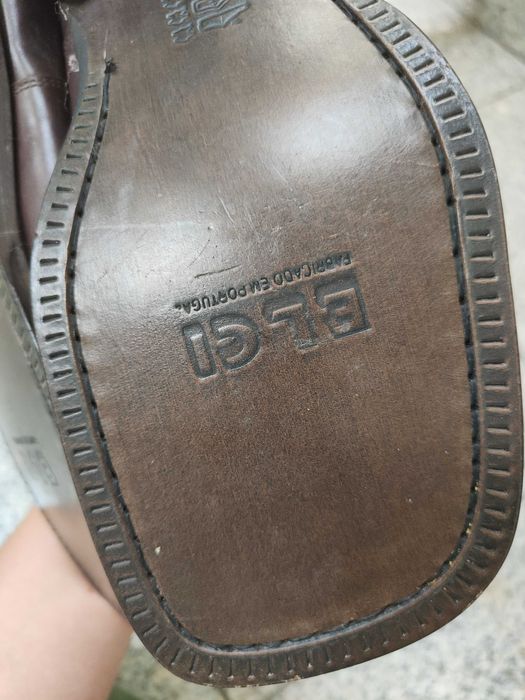 3 pares de calçado em pele tam. 44 para homem