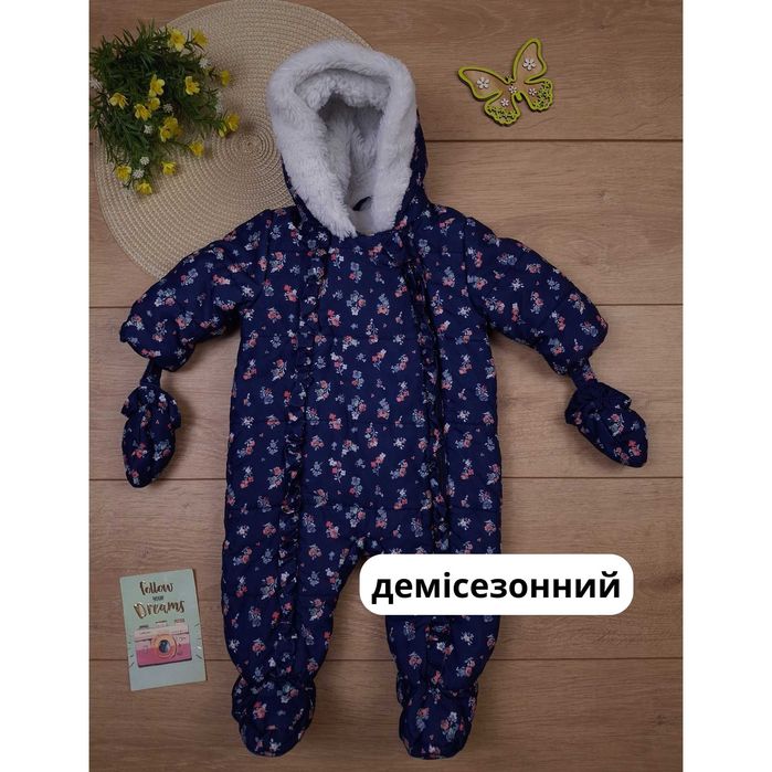 Дитячий демісезонний комбінезон 3-6 міс george для дівчинки