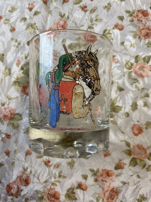 Copo Vintage Coleção - Ilustração Equestre Cavalaria - Estilo Antigo