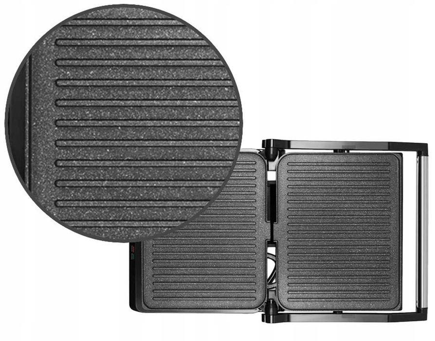 ELEKTRYCZNY GRILL rozkładany 2200W opiekacz toster 180 stopni PANINI