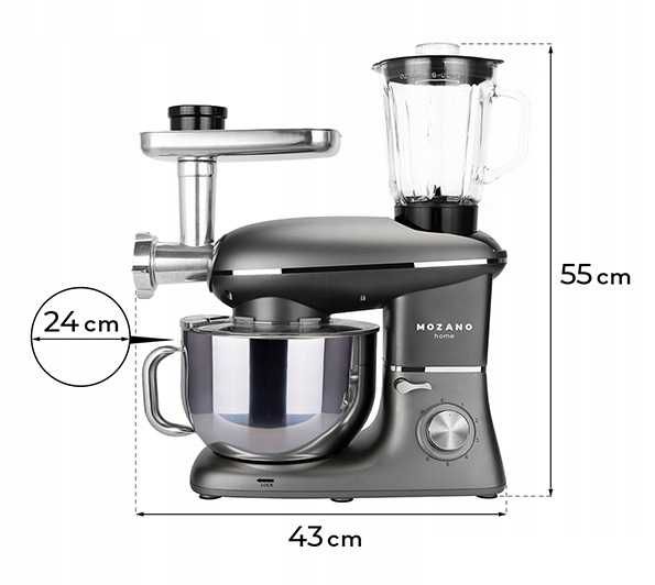 CIASTA WYPIEKY Robot kuchenny planetarny wielofunkcyjny mikser BLENDER
