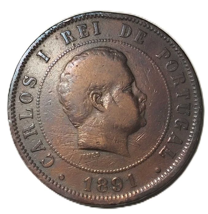 20 réis 1891 D. Carlos I