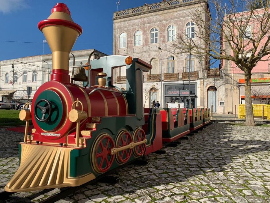 Comboio de Natal com trilho