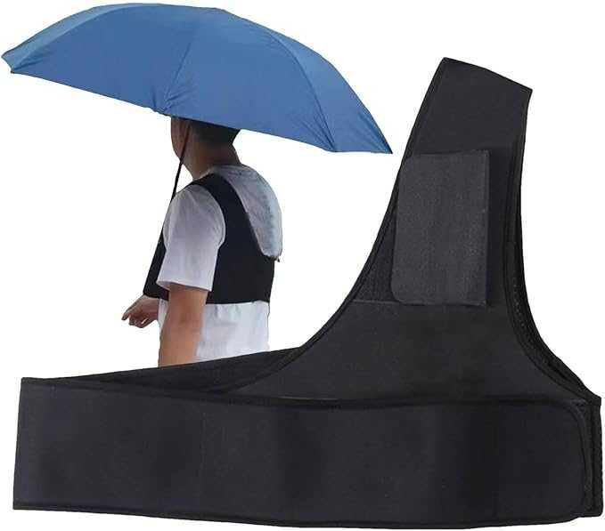 Vendo suporte de corpo para guarda-chuva mãos livres