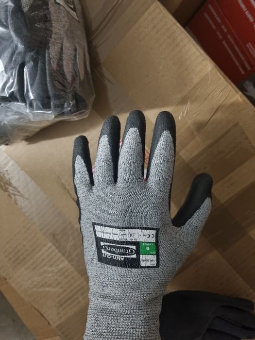 Rękawice monterskie 12par, antyprzecięciowe, robocze GRANBERG rozm 9.
