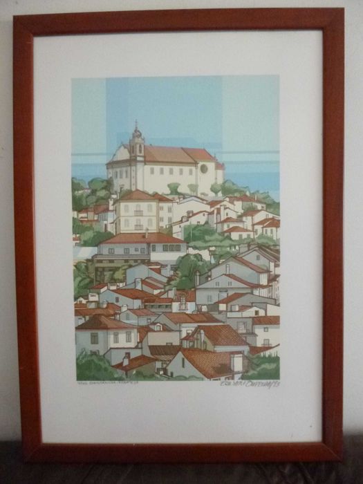 1993 - Serigrafia do pintor E. Oliveira - numerada e assinada64751567768321120
