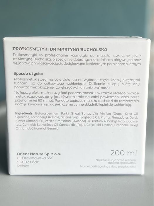 Masło do ciała argan złoto antyoksydacja