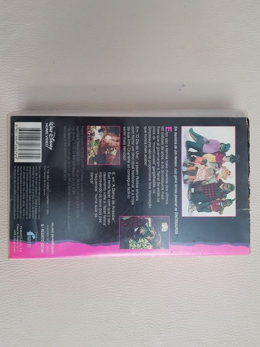 Filme Disney VHS cassete Os Dinossauros Baby Sinclair