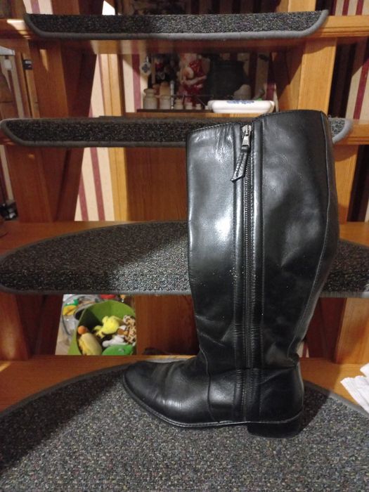 Kozaki damskie skórzane