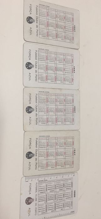 Calendarios FCP - 1987 e 1988