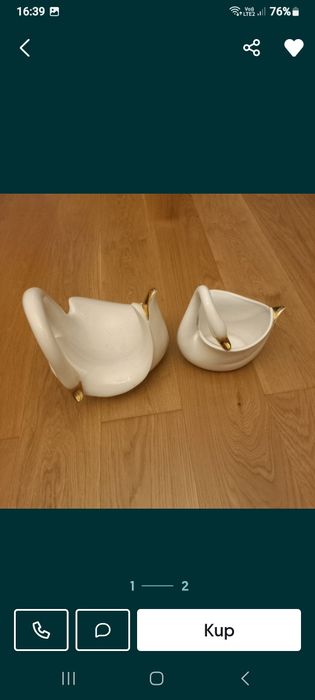 Sprzedam doniczki porcelanowe łabędzie