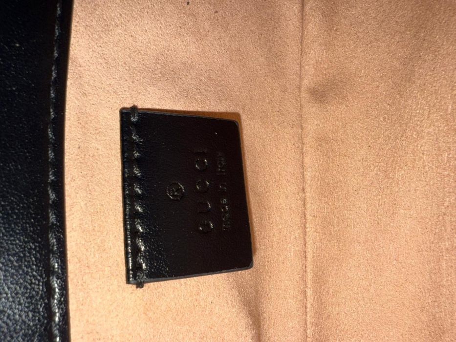 Gucci GG Marmont Small/mini • чорна шкіряна сумка маленька