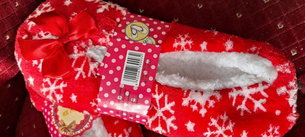Papcie, bambosze antypoślizgowe 39-40 2 pary