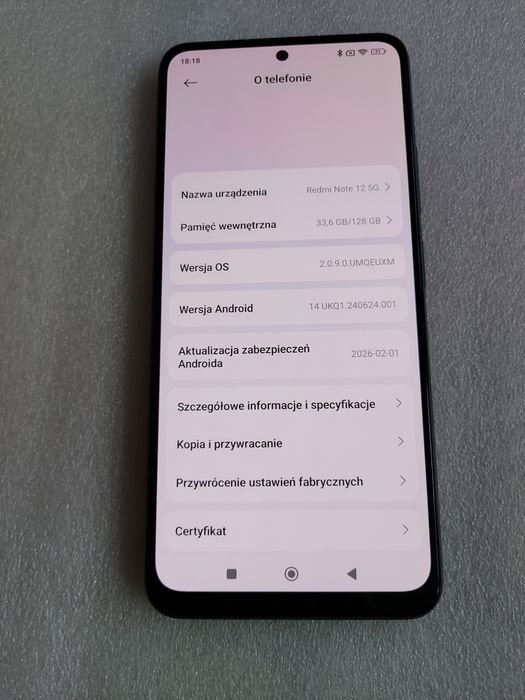 Xiaomi Redmi Note 12 5G w idealnym stanie