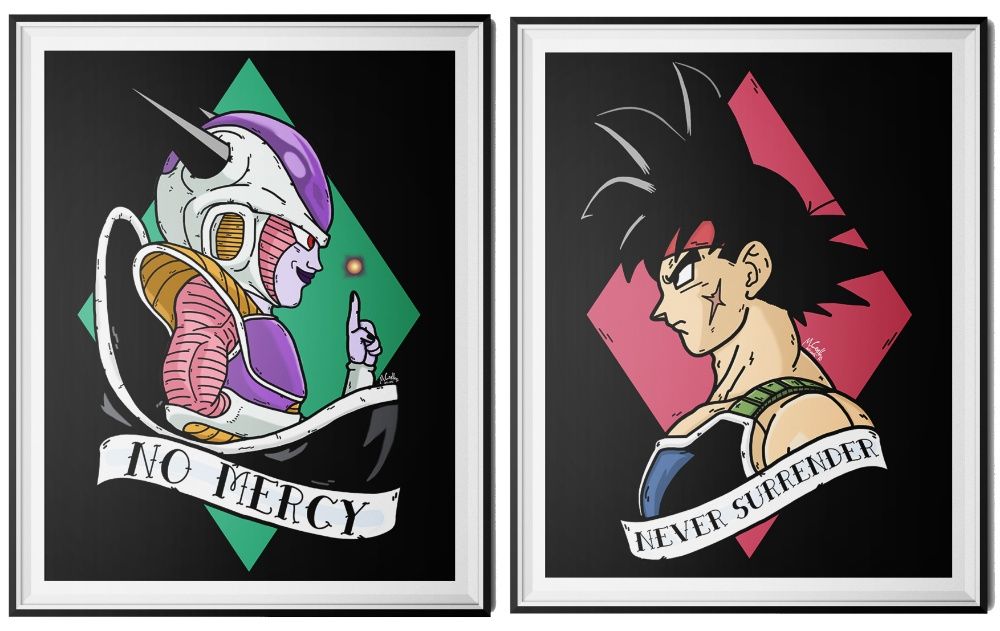 Ilustrações: Freeza x Bardock - Dragon Ball