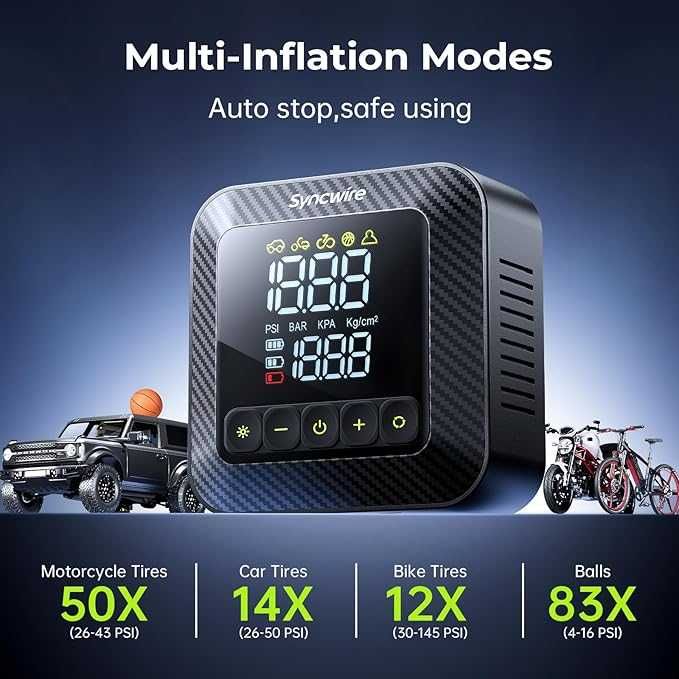 Pompka do kół kompresor