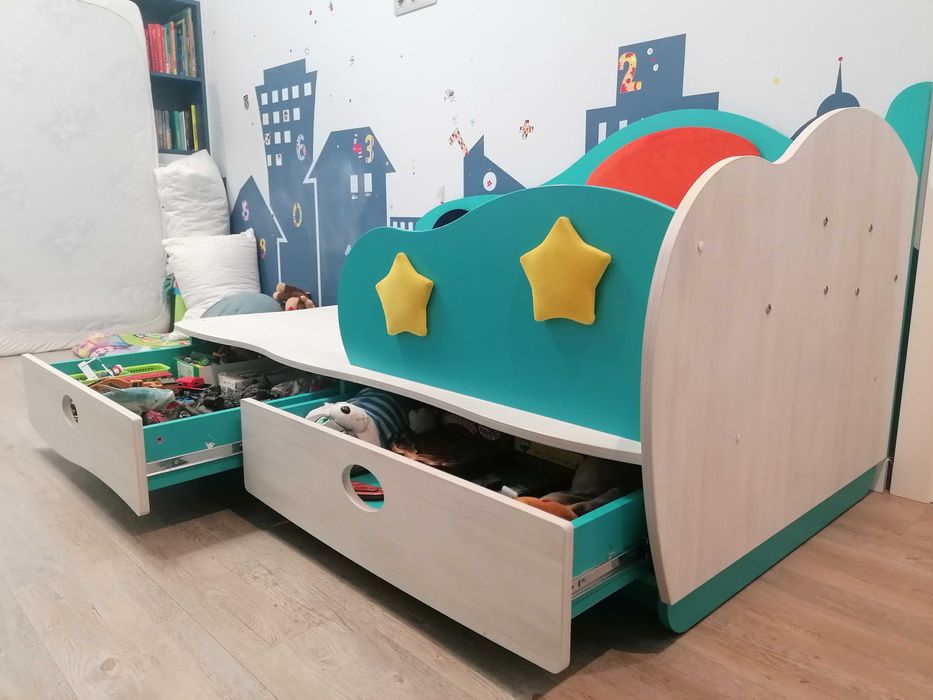 Дитяче ліжко машинка