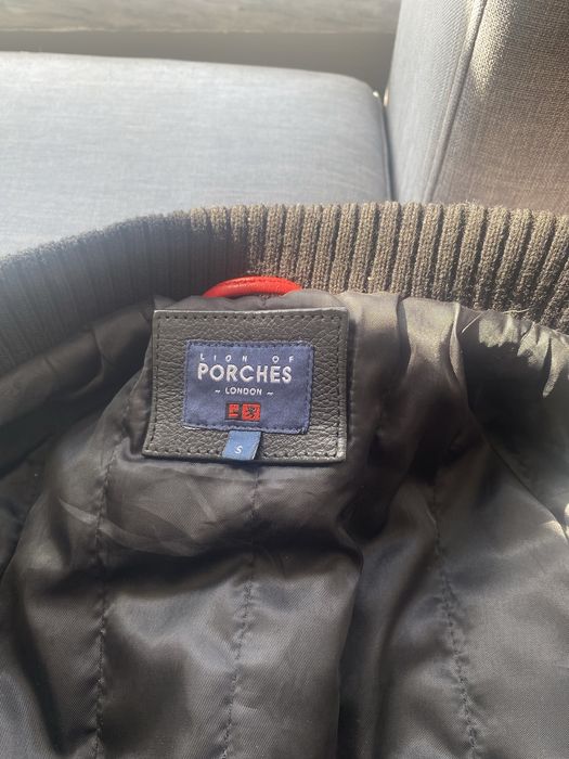 Blusão bomber em pele preto