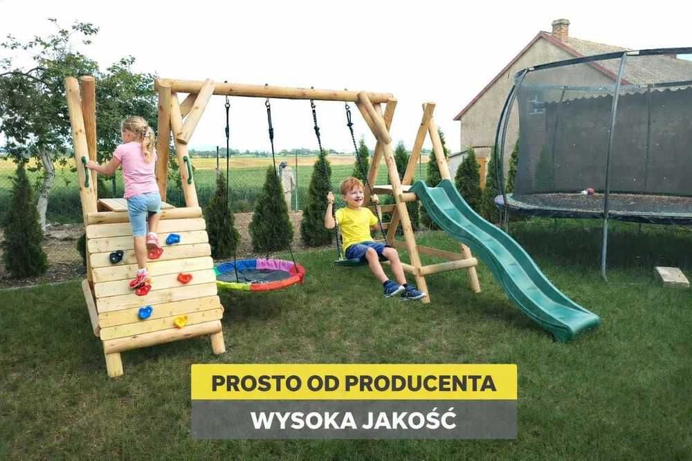 Plac zabaw dla dzieci TYMEK ślizg 2x huśtawka wspinaczka solidny trwał