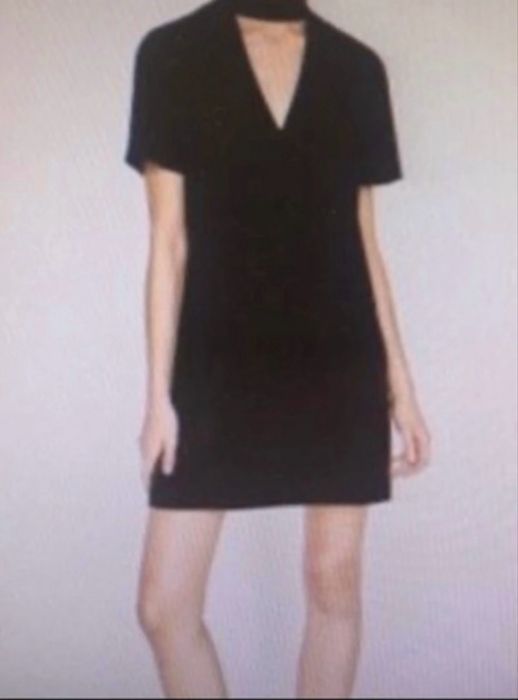 Mała czarna ZARA z chockerem NOWA r.S