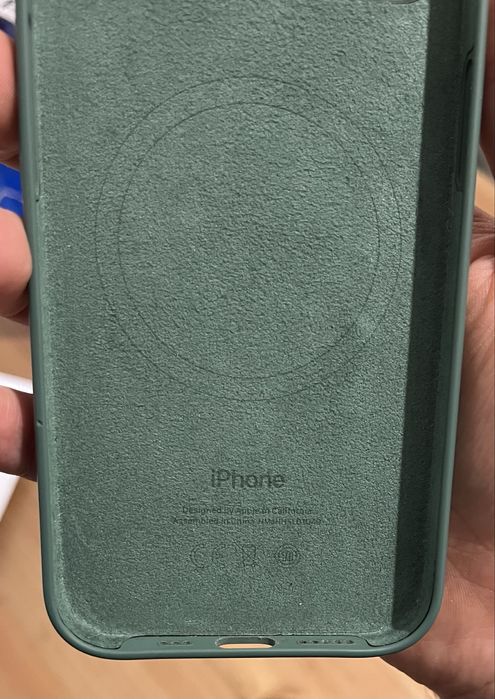 Apple silicone capa iPhone 13 verde