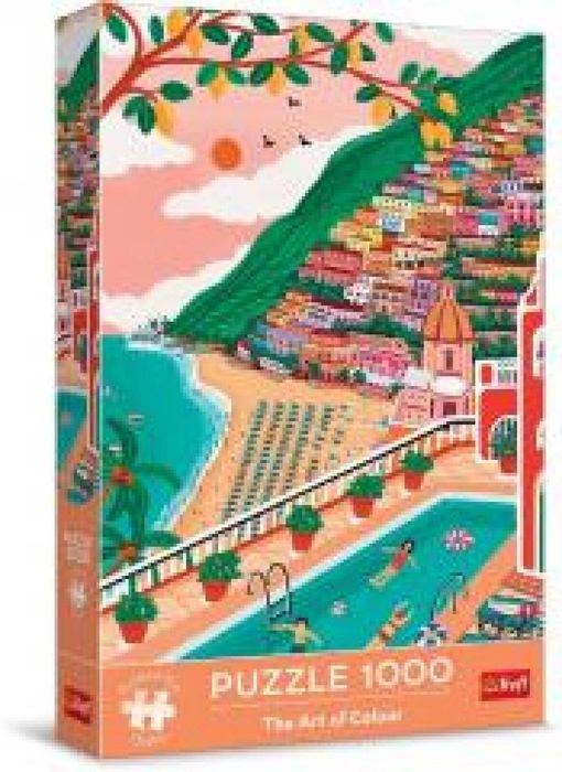 Puzzle 1000 Positano, Włochy TREFL pudełko,406x271 mm
