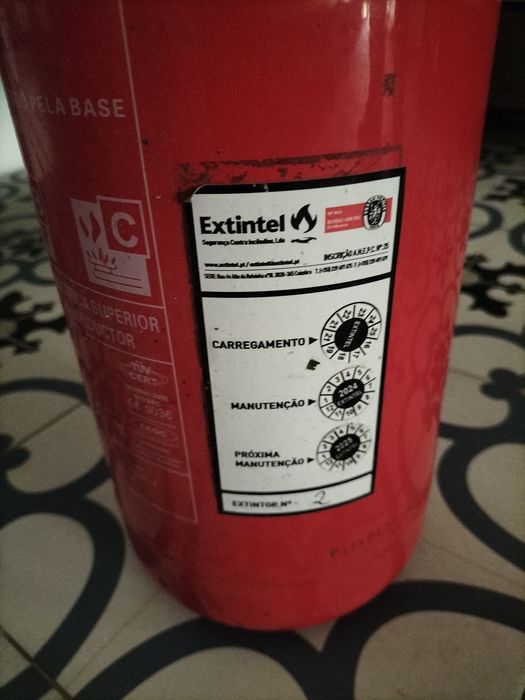 Extintore sem manutenção